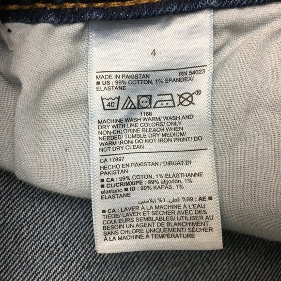 NEW Old Navy Women's Denim Jean Skirt Distressed Button Fly Frayed Hem size 4 - Picture 7 of 9